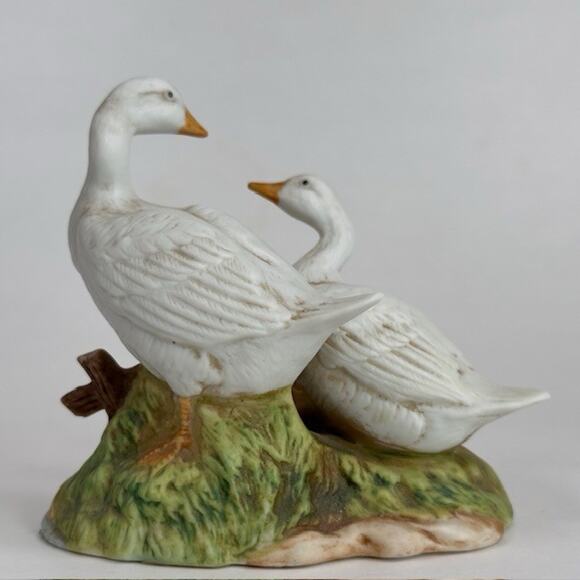 Homco #1459 Porcelain Figurine w/Sticker Duck/Ducklings/Geese Family Vintage - Picture 6 of 16